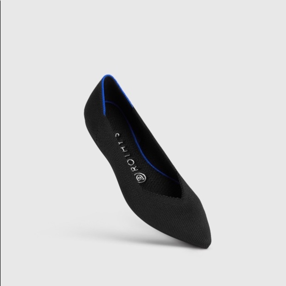 Rothy’s The Point flat in black, 8.5